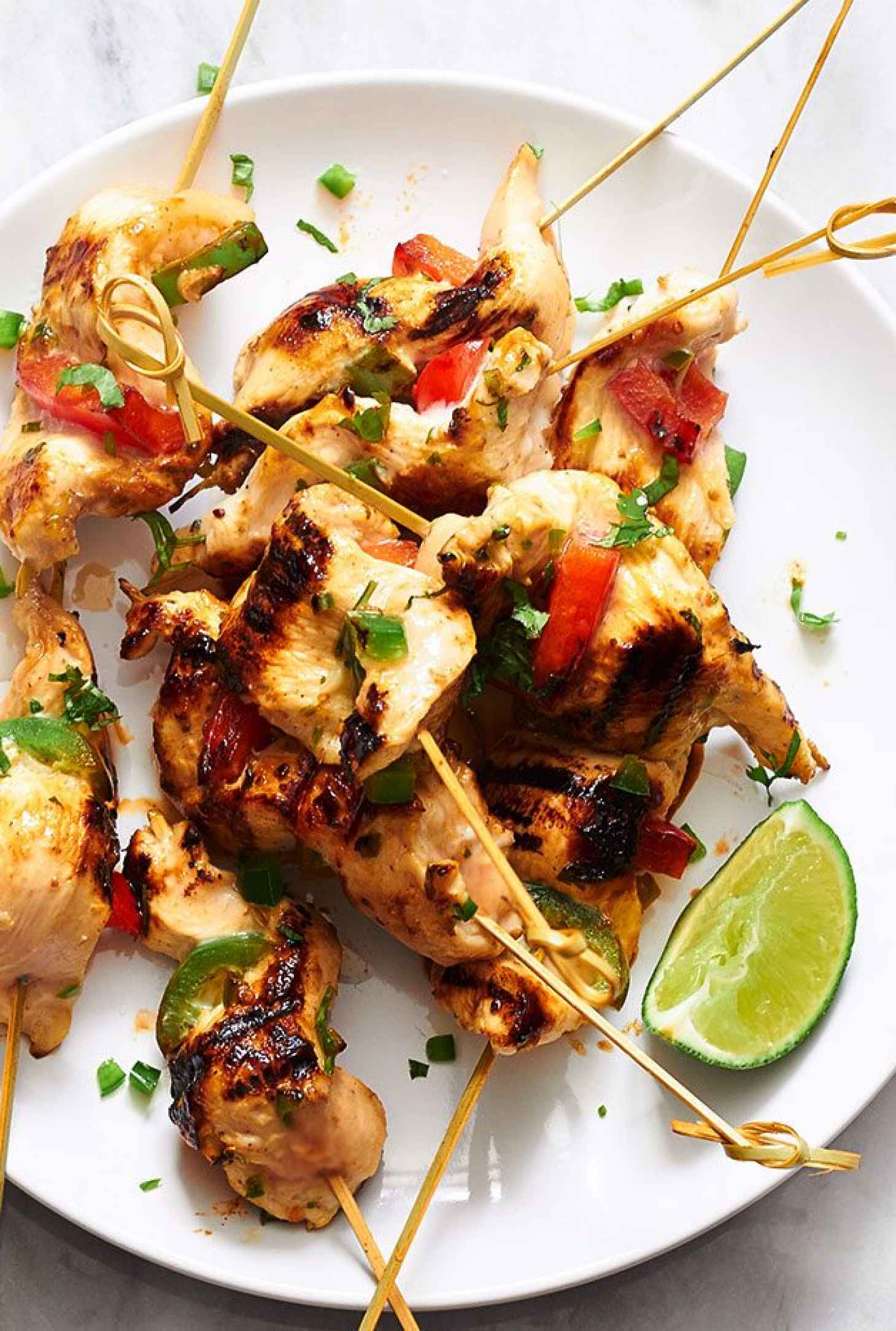 Cilantro Lime Grilled Chicken Tenders - #recipe by #eatwell101 - https://www.eatwell101.com/cilantro-lime-chicken-tenders-recipe