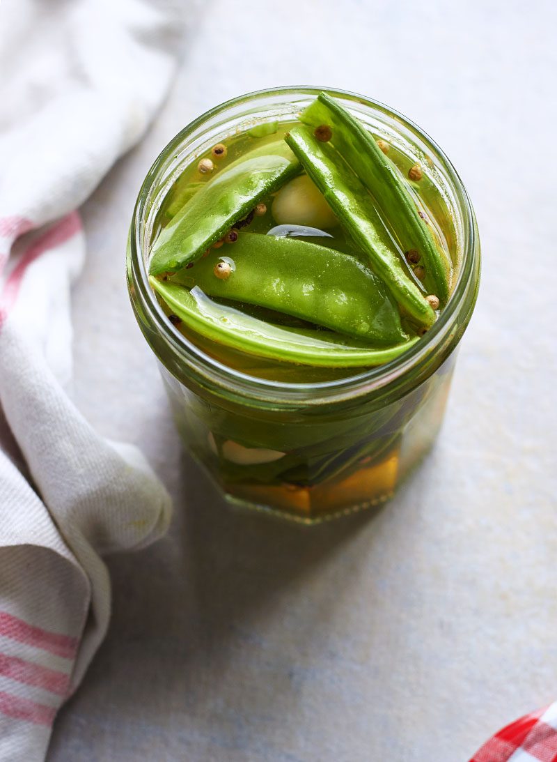 how to marinate snow peas