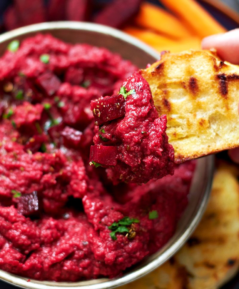 Easy Beet Hummus