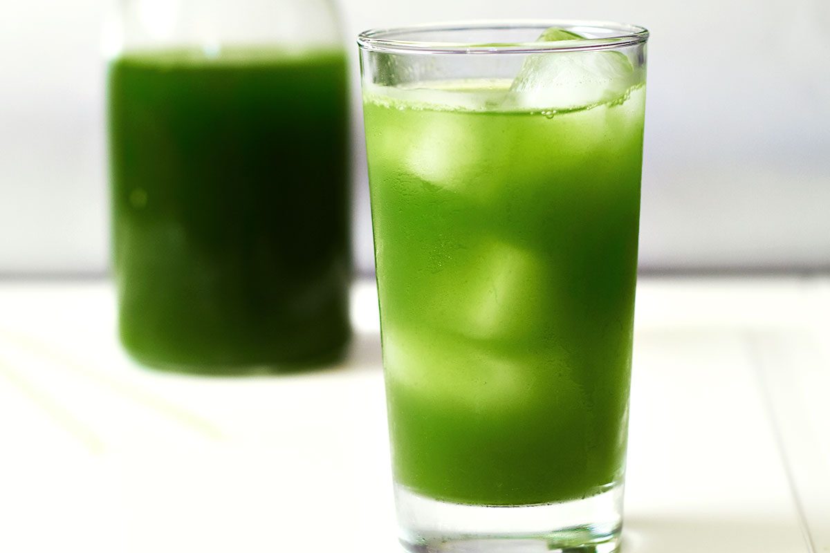 Iced Kale-Pineapple Juice