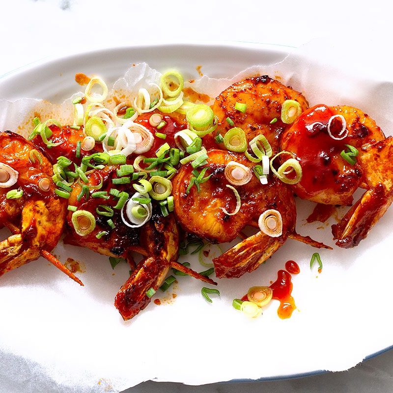 Sticky Honey Garlic Shrimp Recipe — Eatwell101