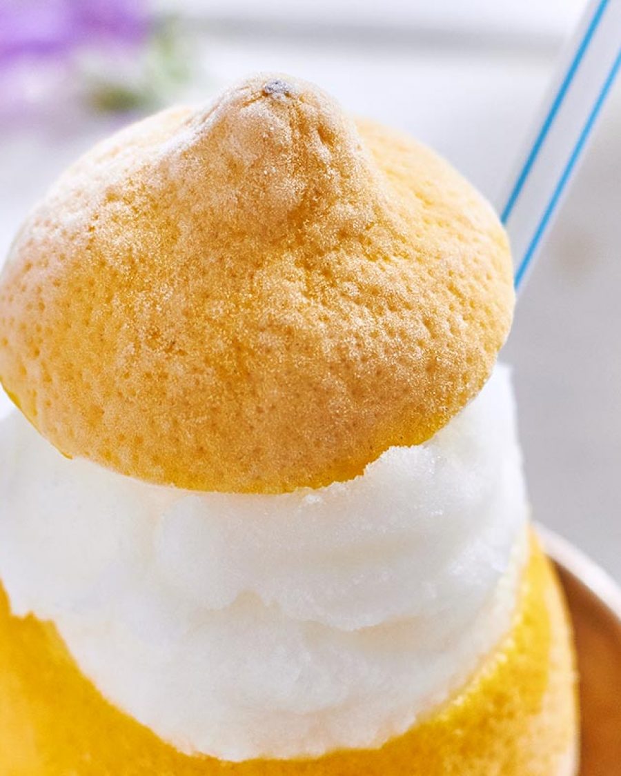 Boozy Lemon Sorbet Cups - #recipe by #eatwell101 - https://www.eatwell101.com/lemon-sorbet-cups-recipe