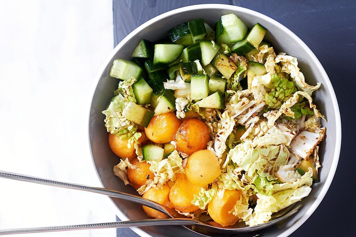 Melon and Napa Cabbage Salad