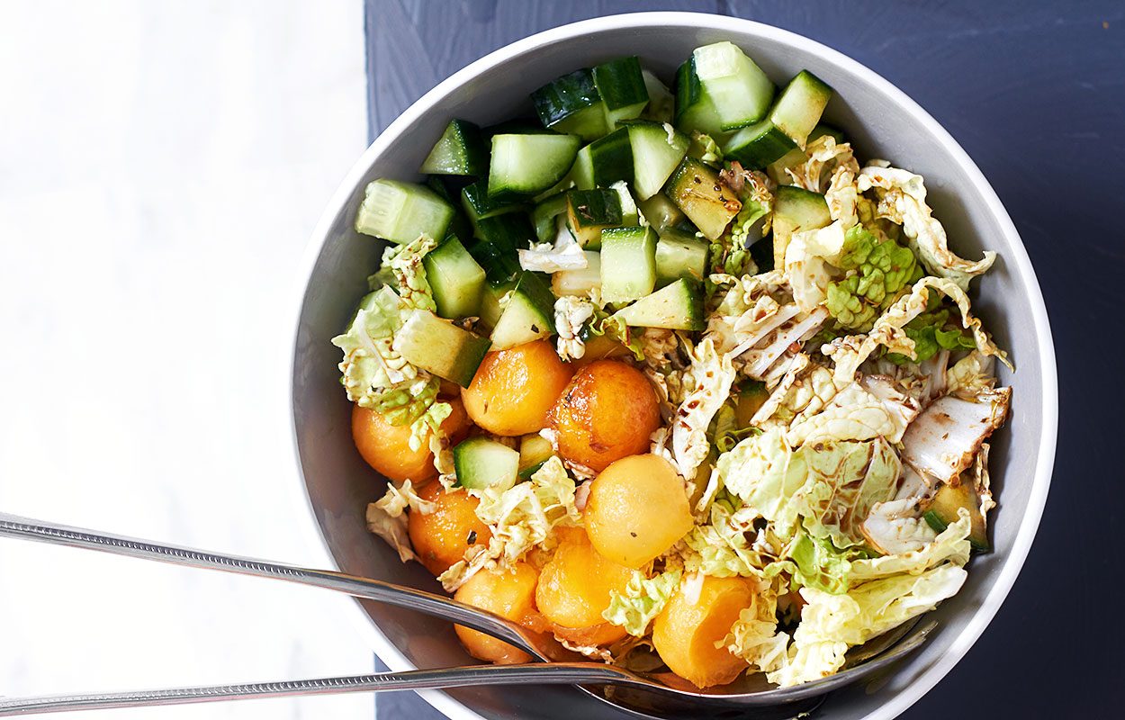 Melon and Napa Cabbage Salad