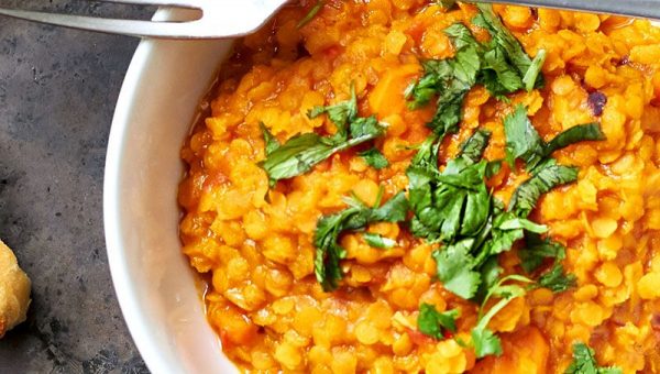 Carrot Turmeric Red Lentil Stew - #recipe by #eatwell101 - https://www.eatwell101.com/carrot-turmeric-red-lentil-stew-recipe