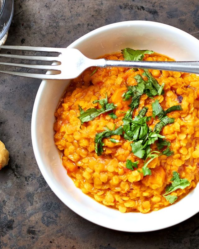 Carrot Turmeric Red Lentil Stew - #recipe by #eatwell101 - https://www.eatwell101.com/carrot-turmeric-red-lentil-stew-recipe