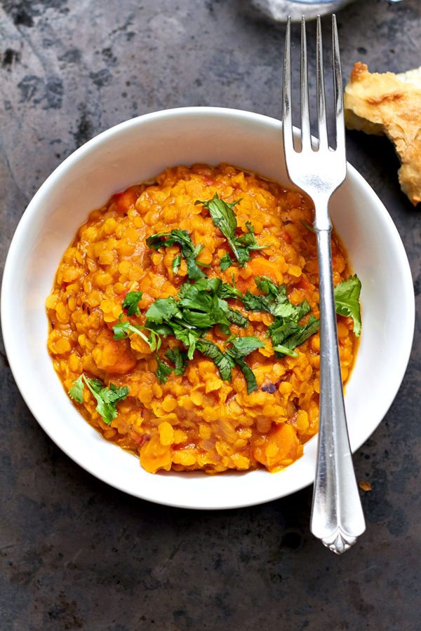 Carrot Turmeric Red Lentil Stew - #recipe by #eatwell101 - https://www.eatwell101.com/carrot-turmeric-red-lentil-stew-recipe
