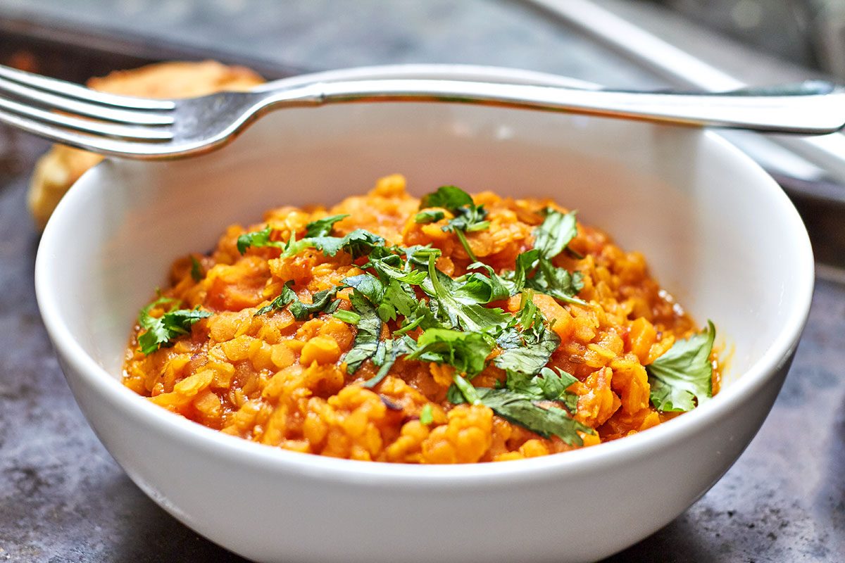 Carrot Turmeric Red Lentil Stew