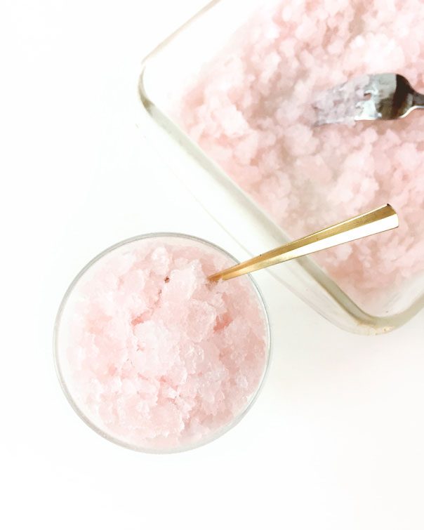 rose wine granita