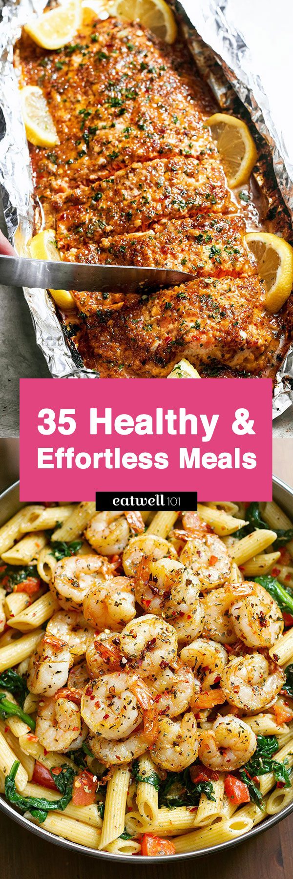 Healthy Dinner Recipes — Easy and low effort recipes, on the table in less than 30 minutes.