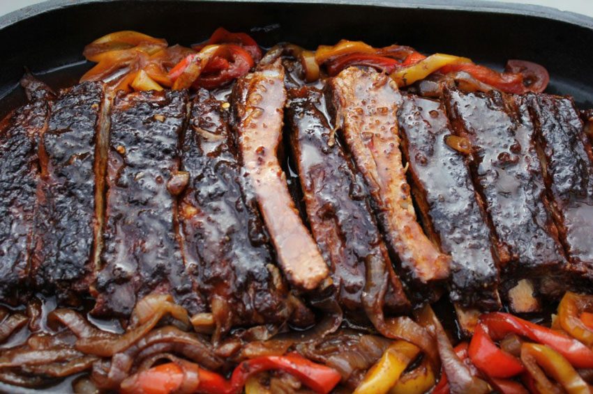Dutch Oven Barbequed Ribs
