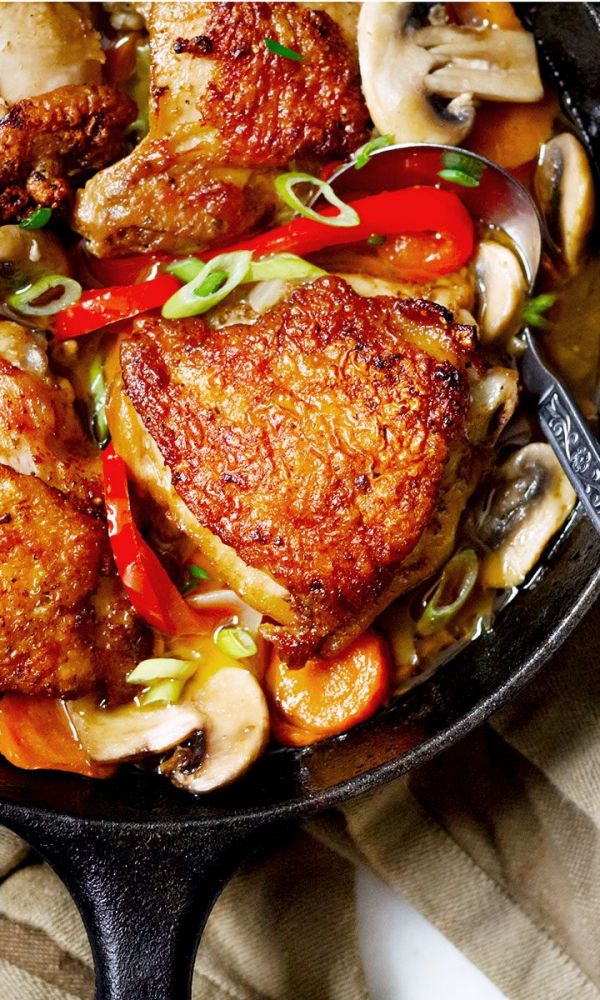 Garlic Cajun Chicken Skillet