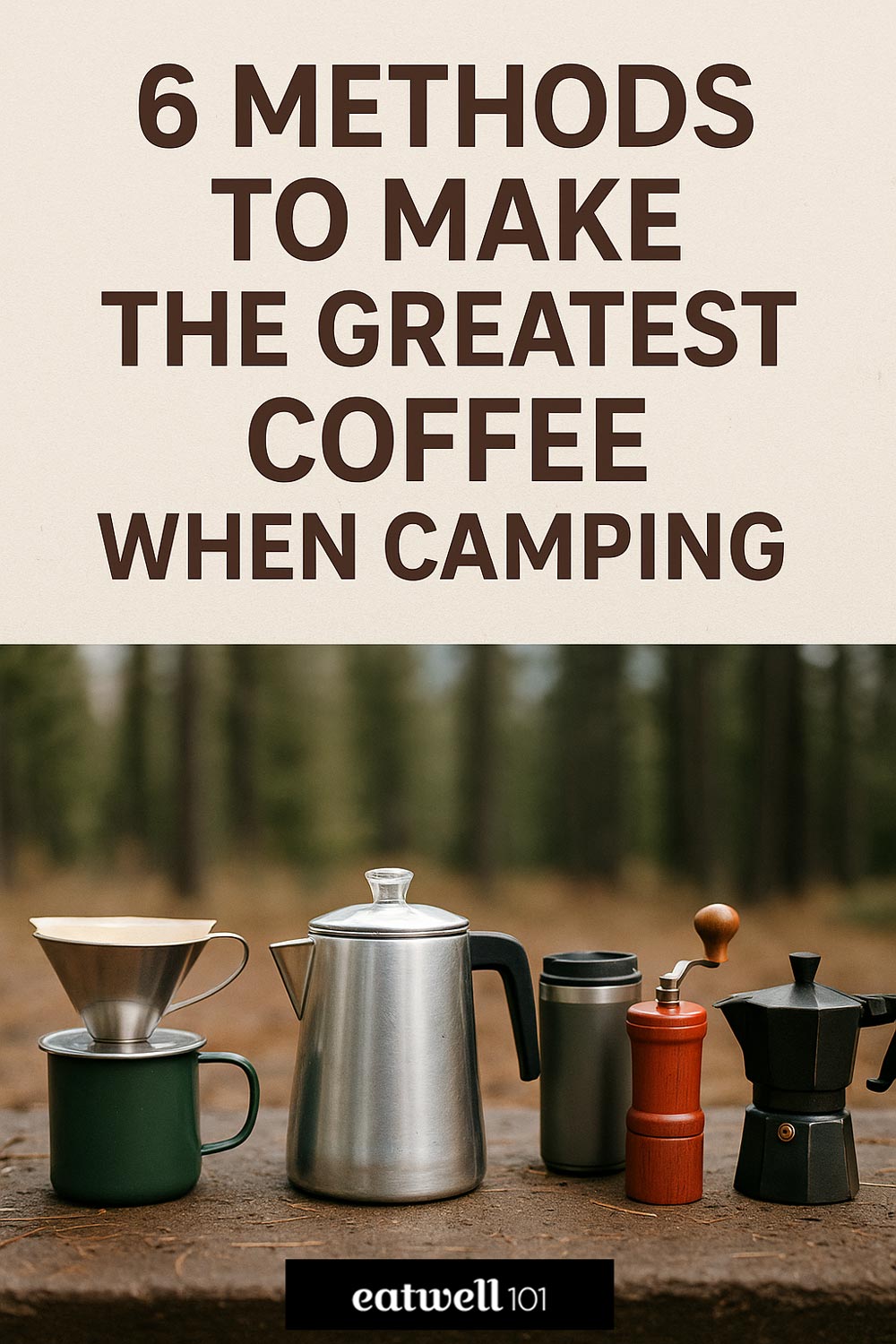 Because nothing's better than a good cup of coffee in the morning outside the tent!