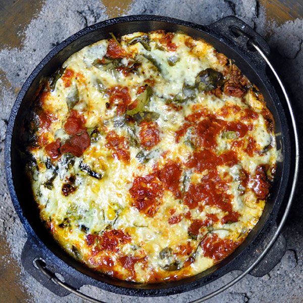 Dutch Oven Lasagna