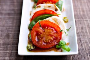 Caprese Salad with Pesto Dressing