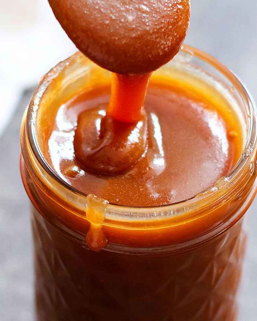 Salted Rum Caramel - #recipe by #eatwell101 - https://www.eatwell101.com/salted-rum-caramel-recipe