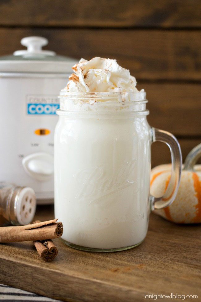 Crock Pot Pumpkin Spice White Hot Chocolate