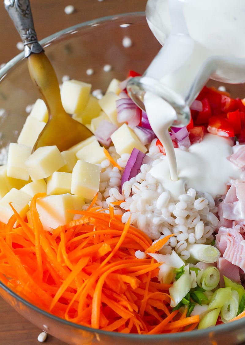 barley salad calories
