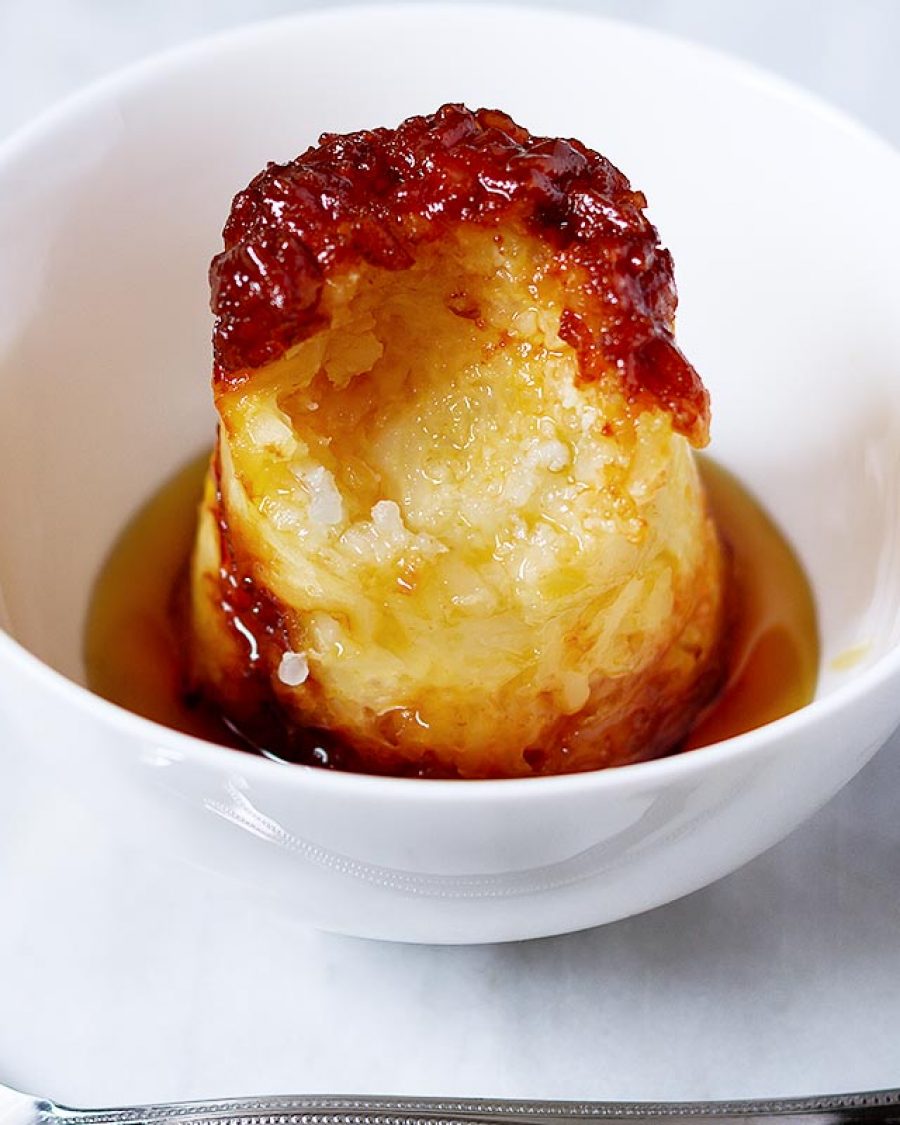 Caramelized Coconut Rice Pudding - #recipe by #eatwell101 - https://www.eatwell101.com/caramelized-coconut-milk-rice-pudding-recipe