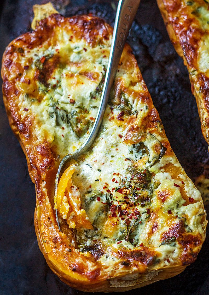 Creamy Four Cheese Spinach Butternut Squash Recipe — Eatwell101