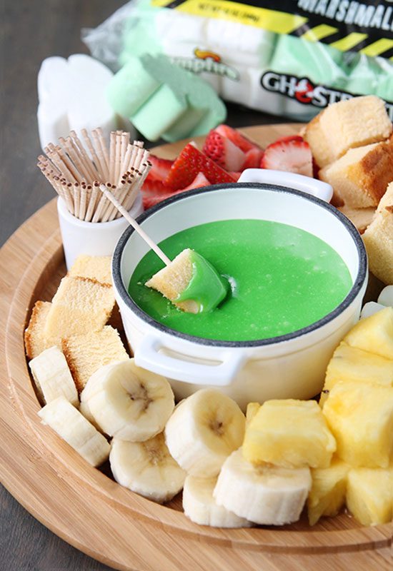 Slimer Marshmallow Fondue
