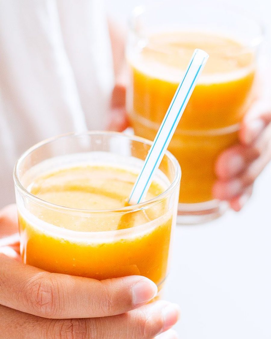 Pumpkin Chia Seeds Smoothie - #recipe by #eatwell101 - https://www.eatwell101.com/pumpkin-chia-seeds-smoothie-recipe