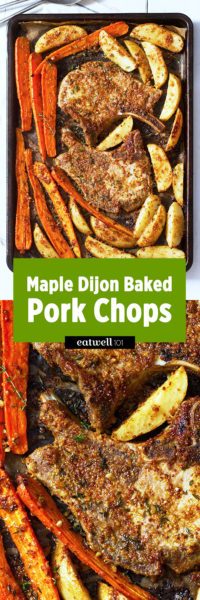 Maple Dijon Baked Pork Chops