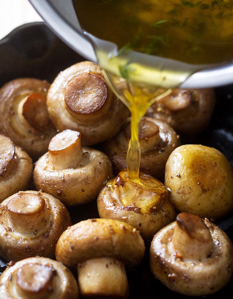 how to roast mushrooms