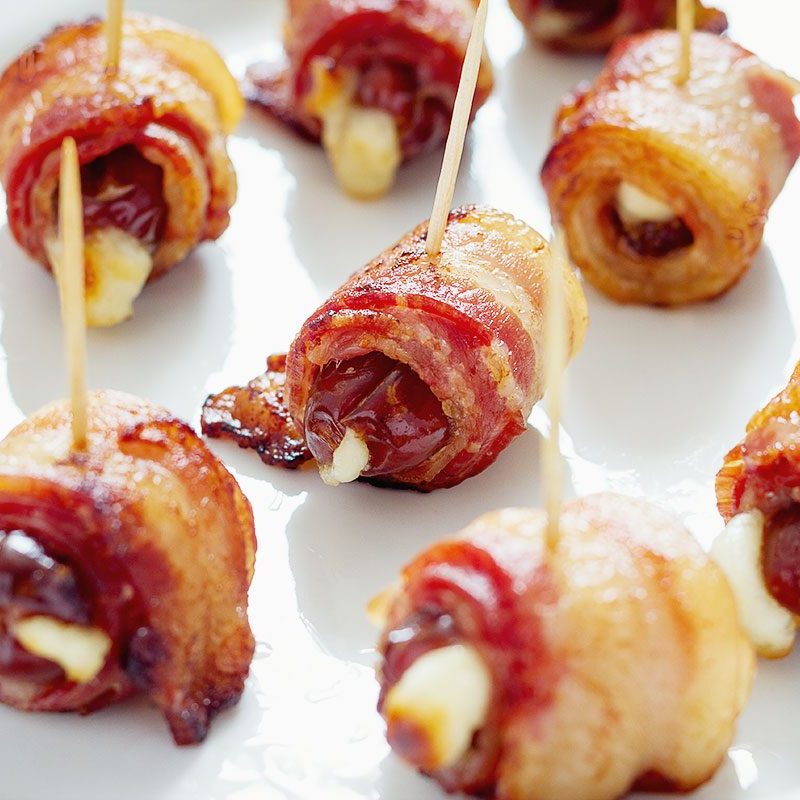Baked BaconWrapped Dates Recipe Bacon Appetizer Recipe — Eatwell101