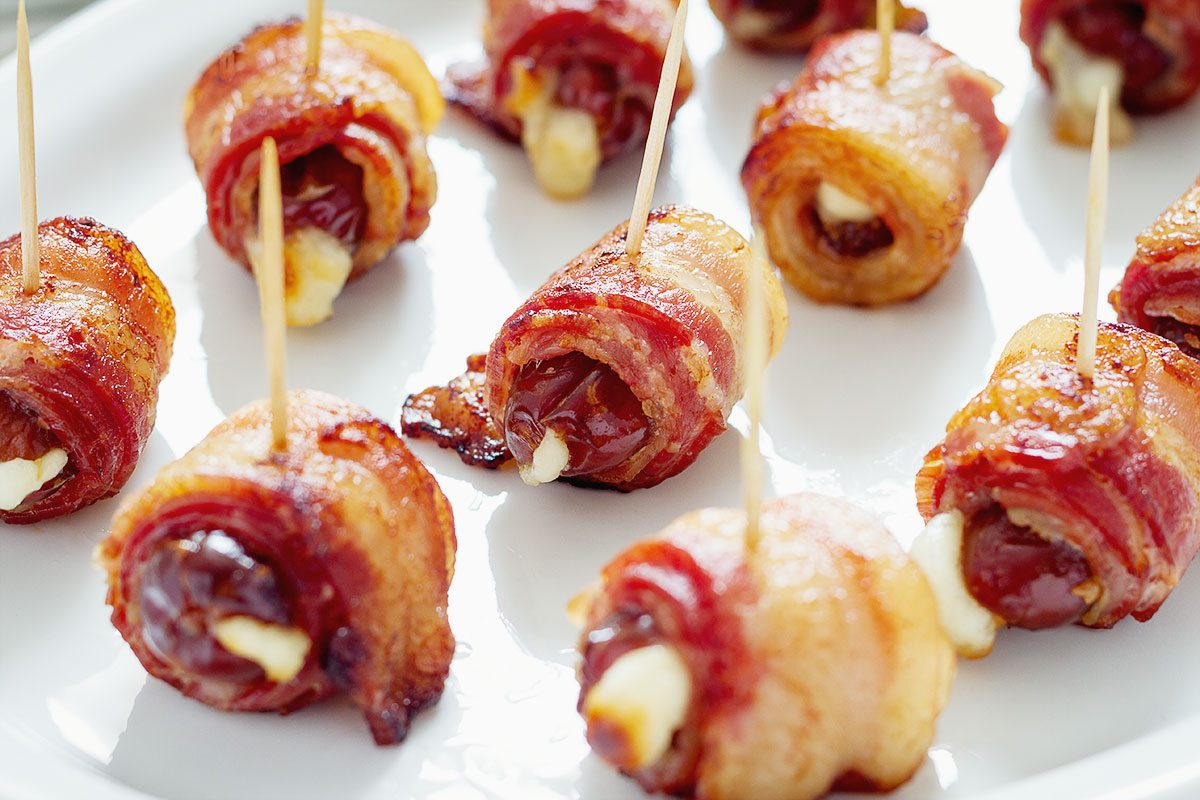 Baked Bacon-Wrapped Dates
