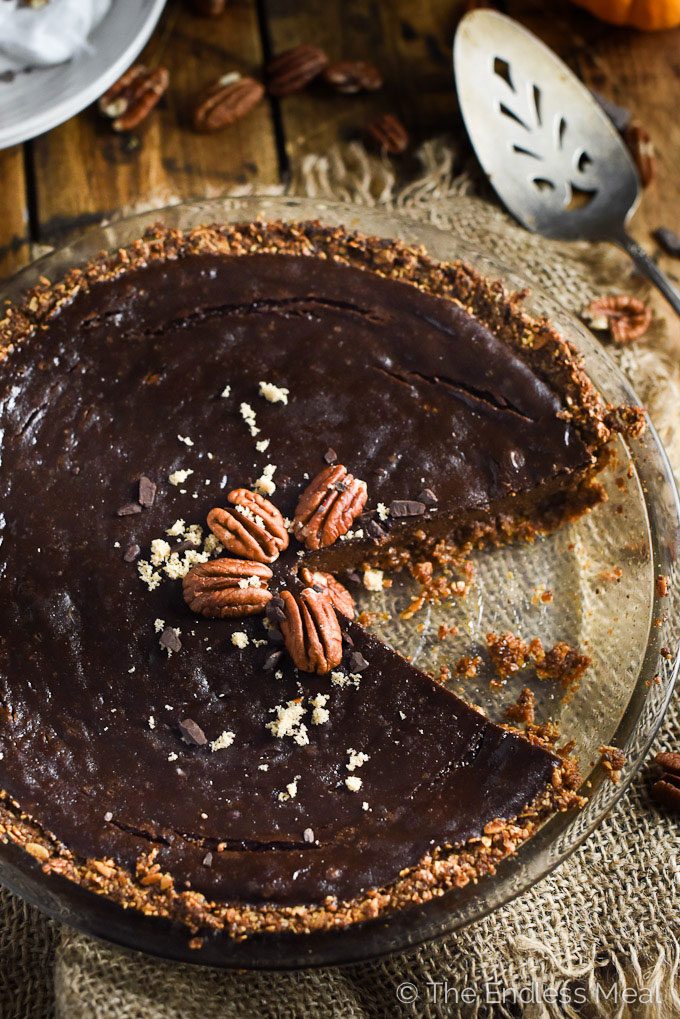 Chocolate Vegan Pumpkin Pie