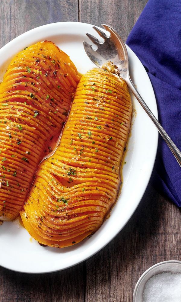 Garlic Butter Roasted Butternut Squash