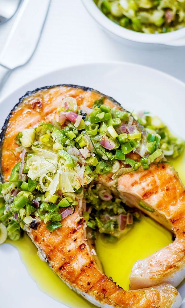 Grilled Salmon Steaks