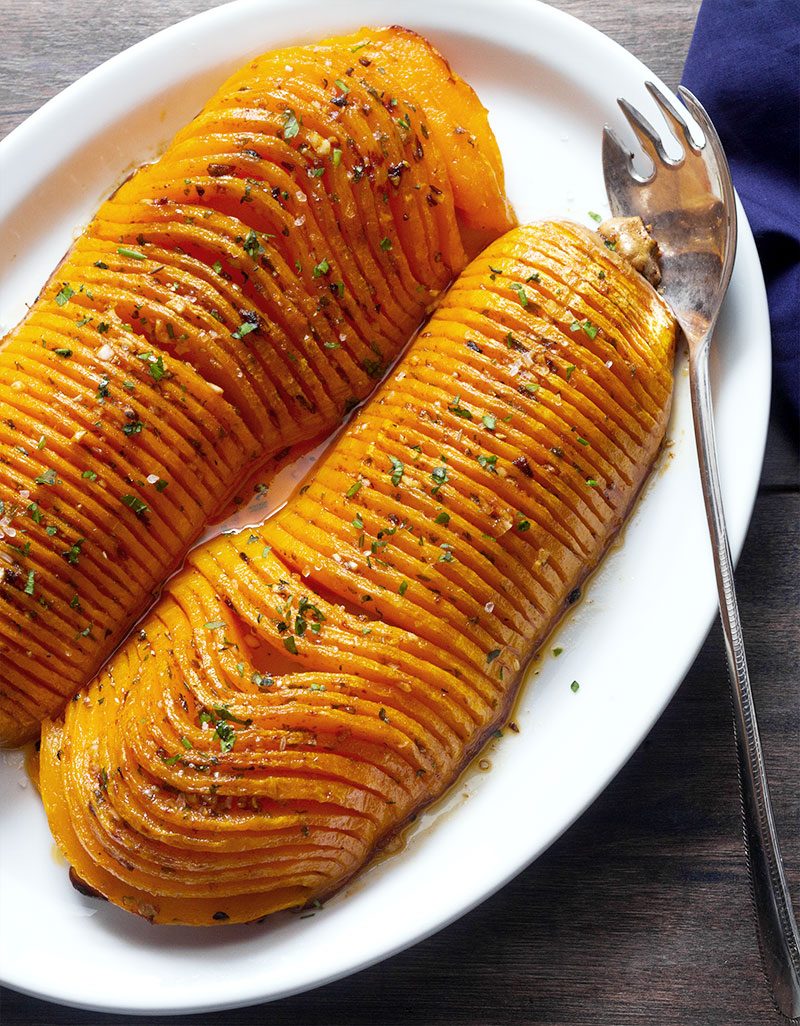 Roasted Butternut Squash Recipe with Garlic Butter ...