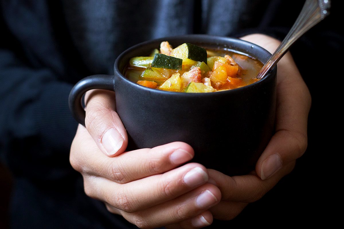 Hearty Vegetable Soup Recipe with Bacon