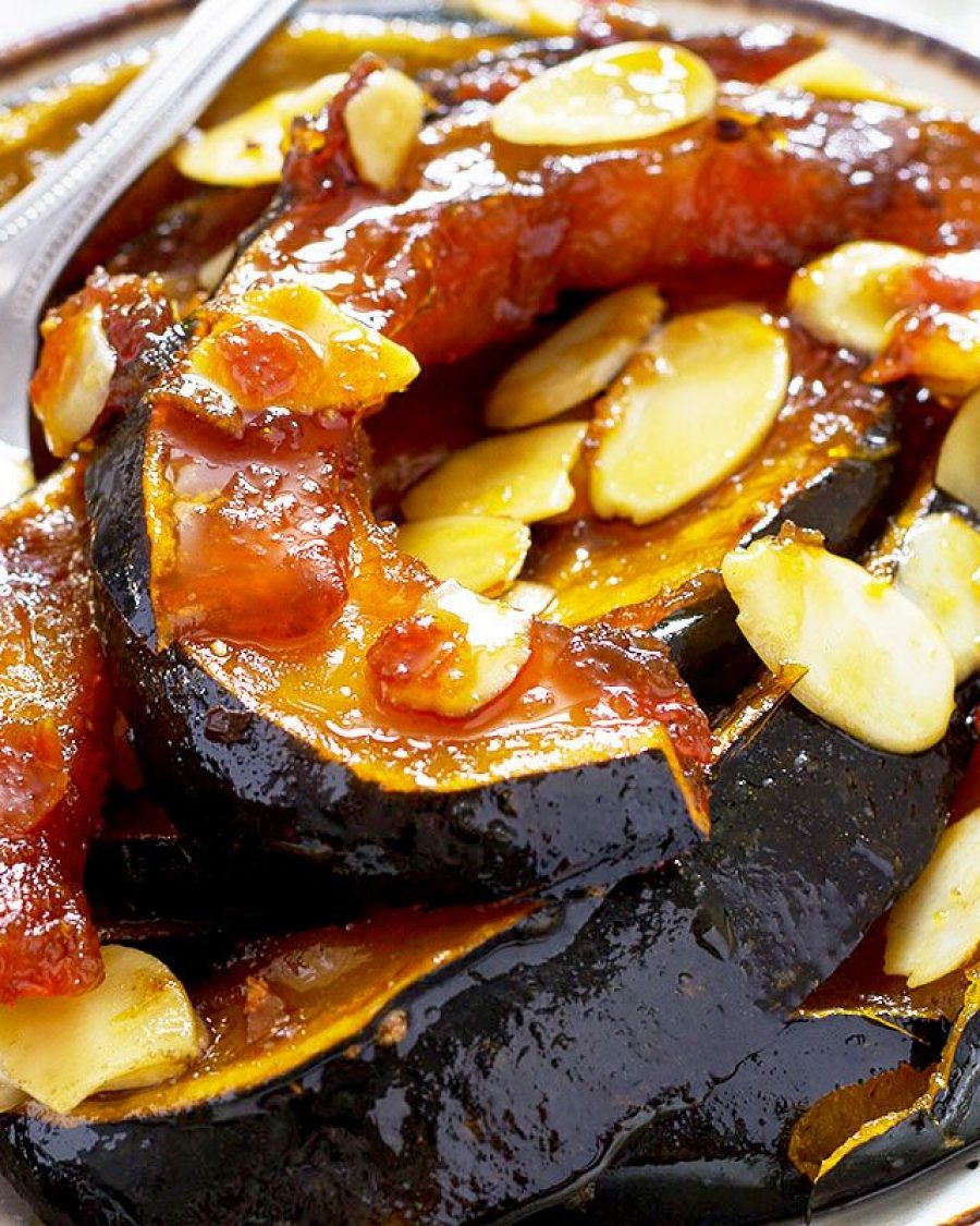 Caramelized Maple Acorn Squash Dessert - #recipe by #eatwell101 - https://www.eatwell101.com/caramelized-acorn-squash-recipe