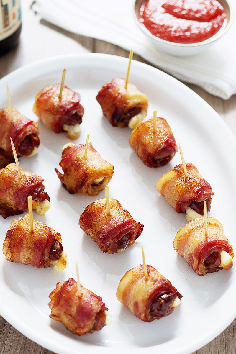Baked Bacon-Wrapped Dates Recipe – Bacon Appetizer Recipe — Eatwell101