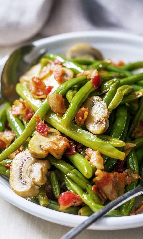 Sautéed Green Beans with Bacon