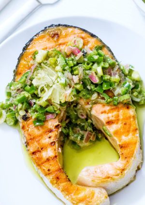 Grilled Salmon Steaks