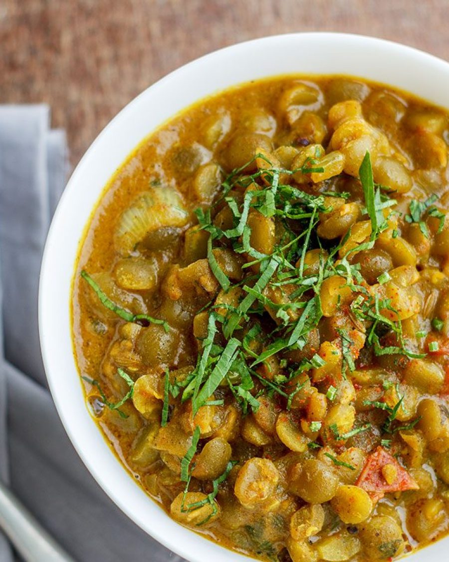 Crockpot Split Pea Soup - #recipe by #eatwell101 - https://www.eatwell101.com/crockpot-split-pea-soup-recipe