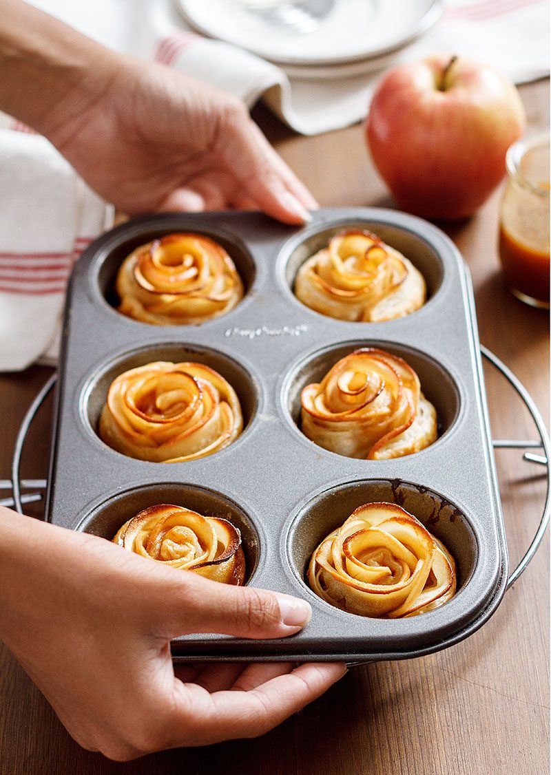 Baked Apple Rose Tarts Recipe — Eatwell101