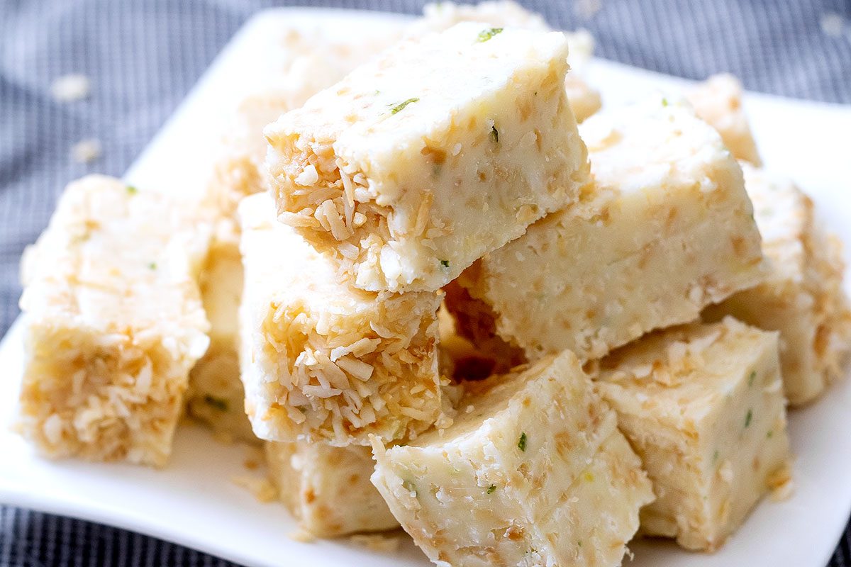 Ginger Lime Coconut Fudges