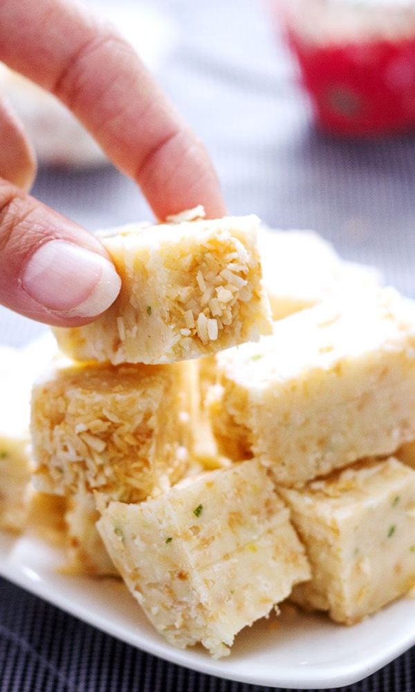 Ginger Lime Coconut Fudges