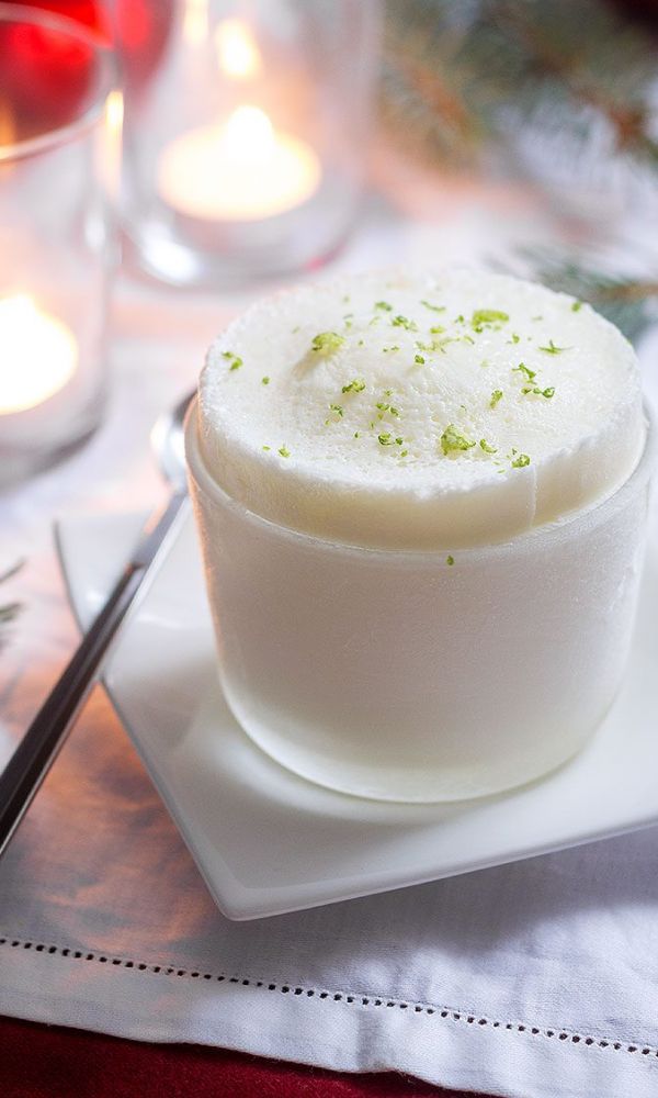 Frozen Lime Soufflés