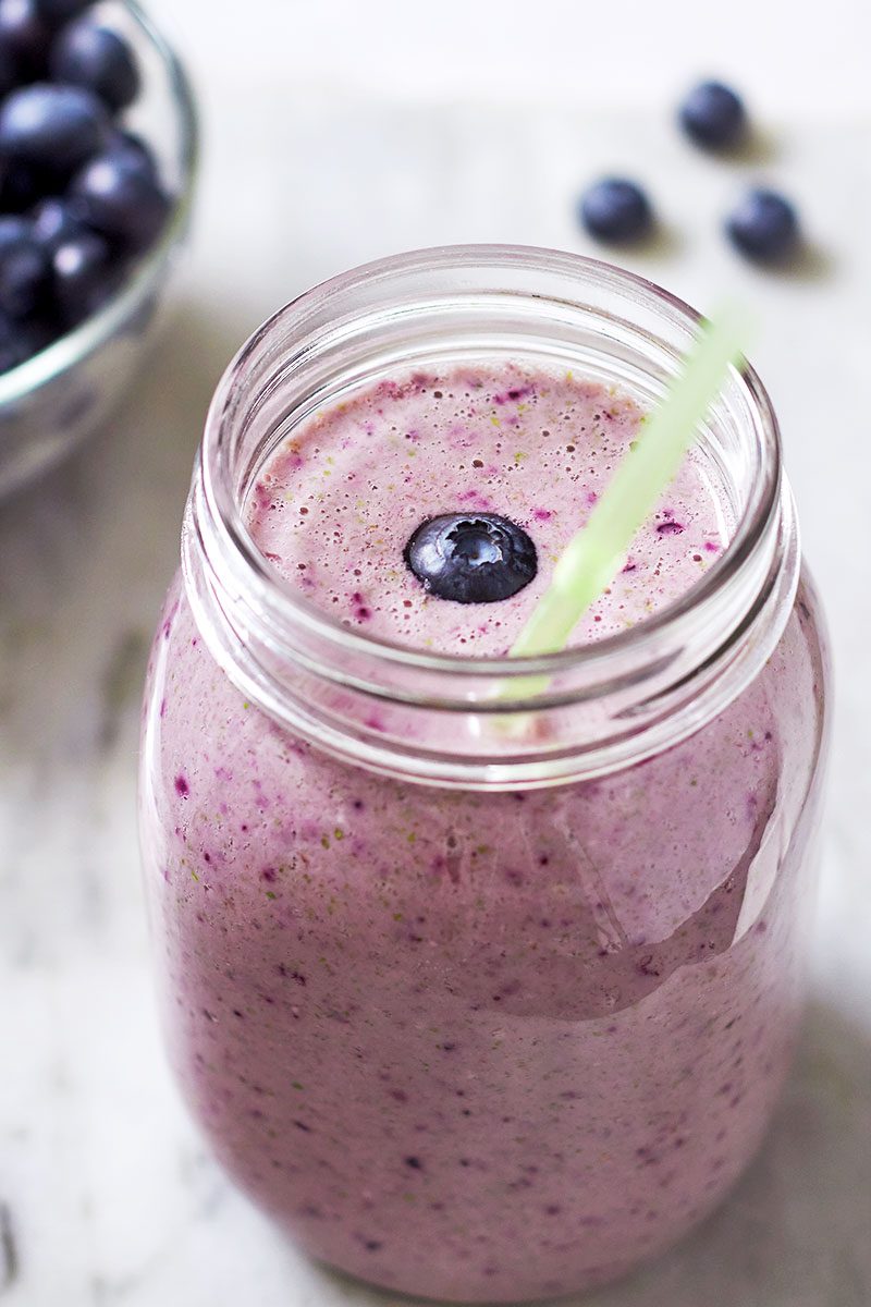 Blueberry Spinach Smoothie 1