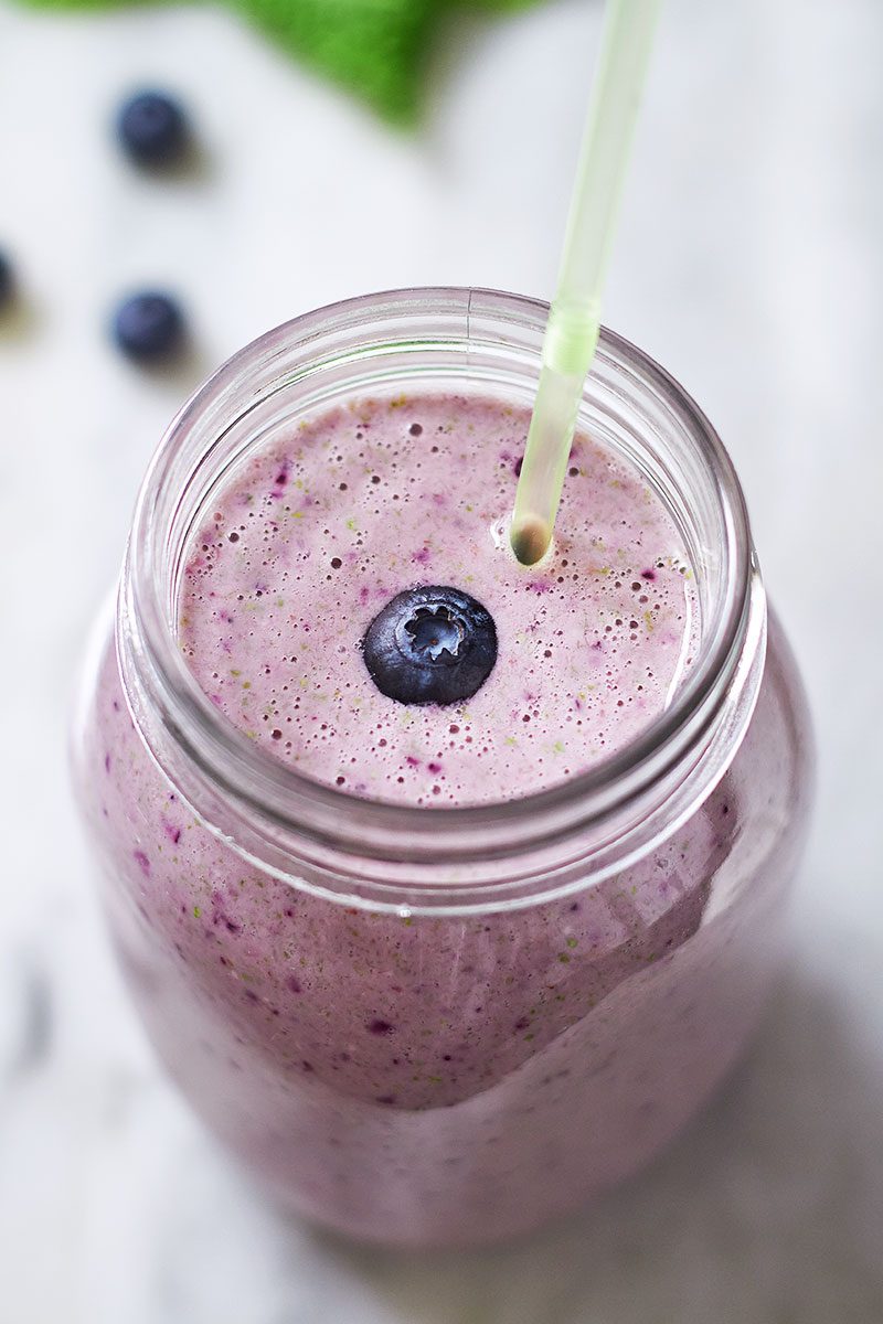 Blueberry Spinach Smoothie Recipe Eatwell101