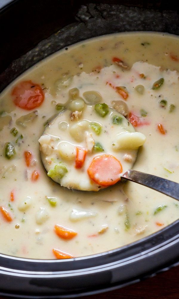 Slow Cooker Chicken Potato Soup