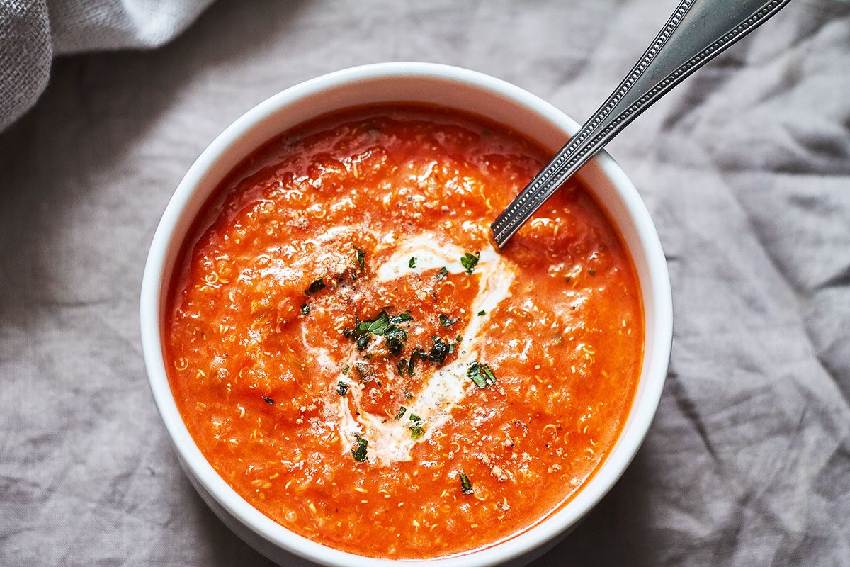 Creamy Quinoa Tomato Soup