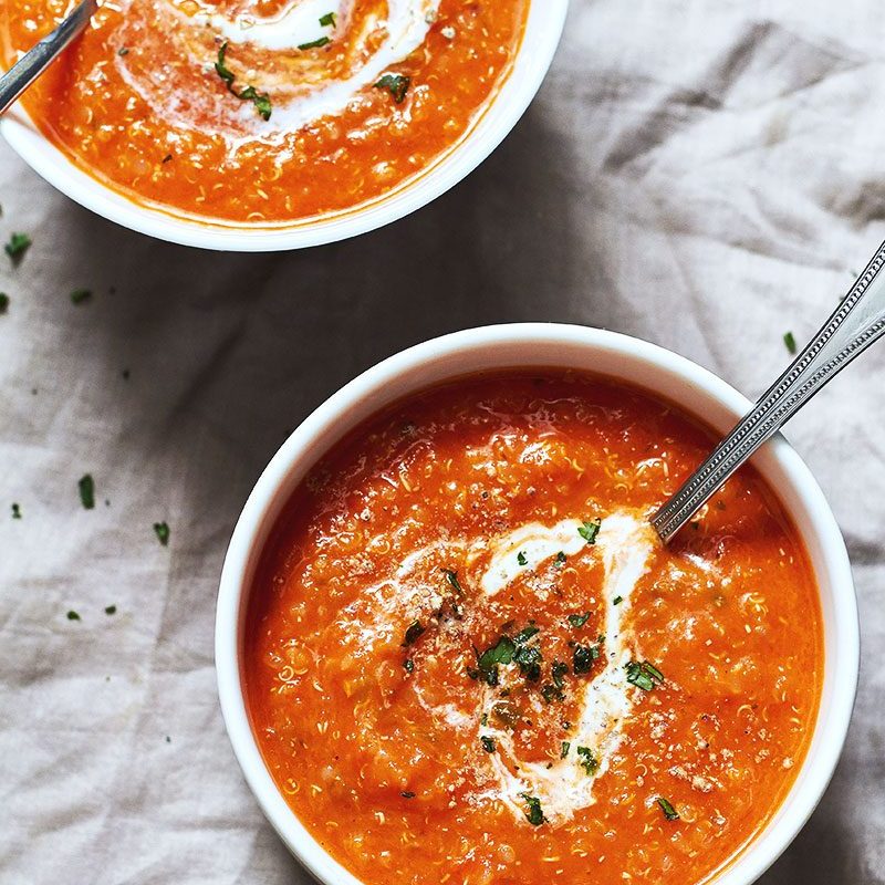 Creamy Quinoa Tomato Soup Recipe — Eatwell101