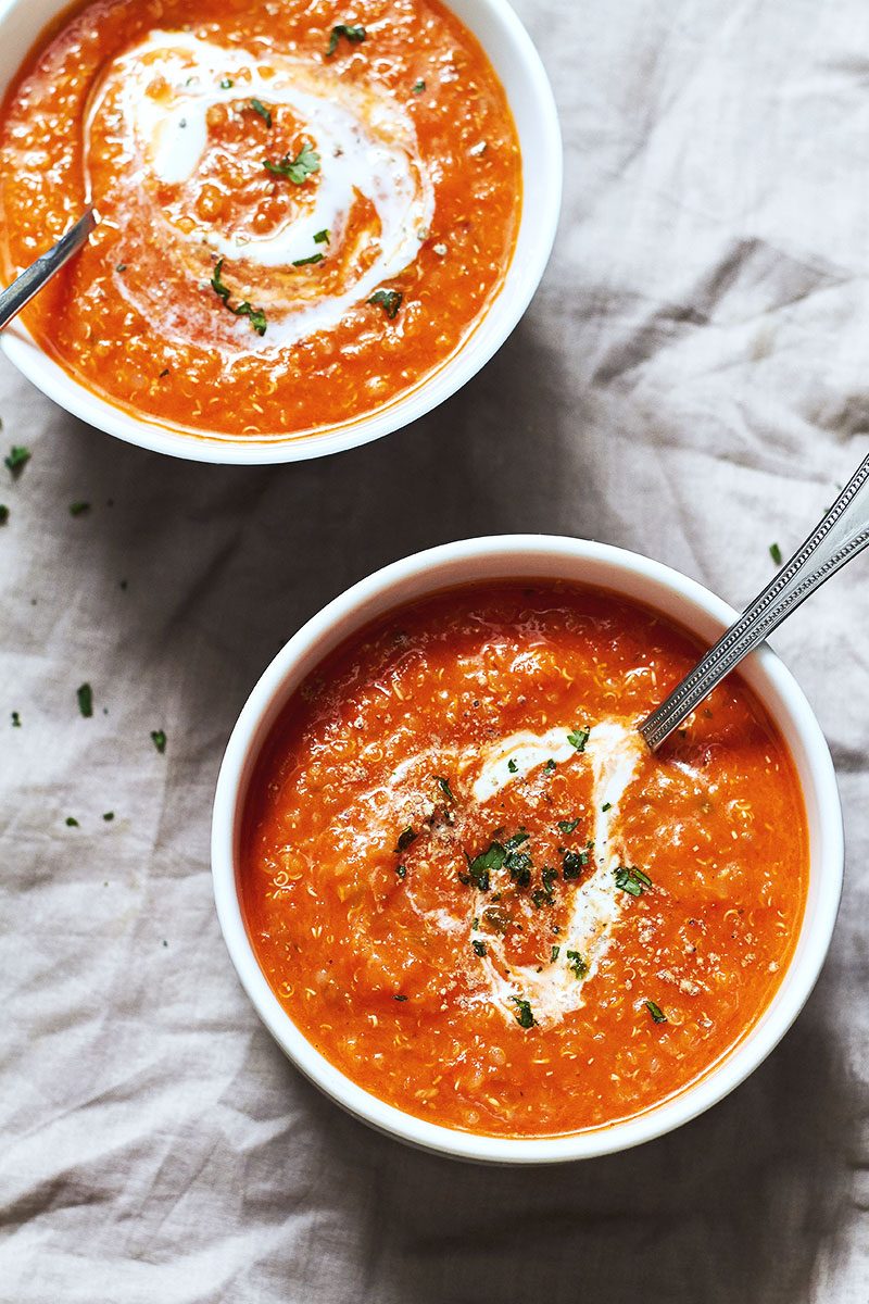 Creamy Quinoa Tomato Soup Recipe — Eatwell101